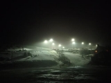 <h5>Snowing on Saturday Morning at the base</h5>