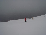 <h5>Guess who carving snow!</h5>