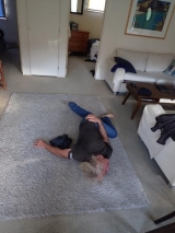 <h5>Fitness freak</h5><p>Someone needed a stretch</p>