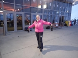 <h5>Monika</h5><p>One of our dearest friends Monika, on the deck at Coronet.</p>